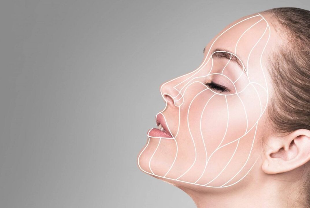 линије за масажу лица за подмлађивање коже